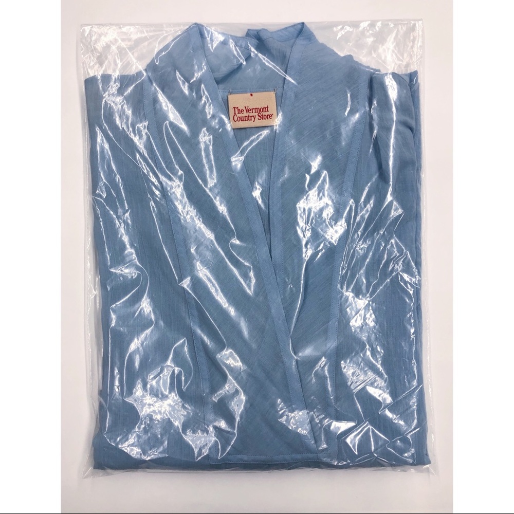 The Vermont Country Store Blue Cotton Blouse - Picture 16 of 16